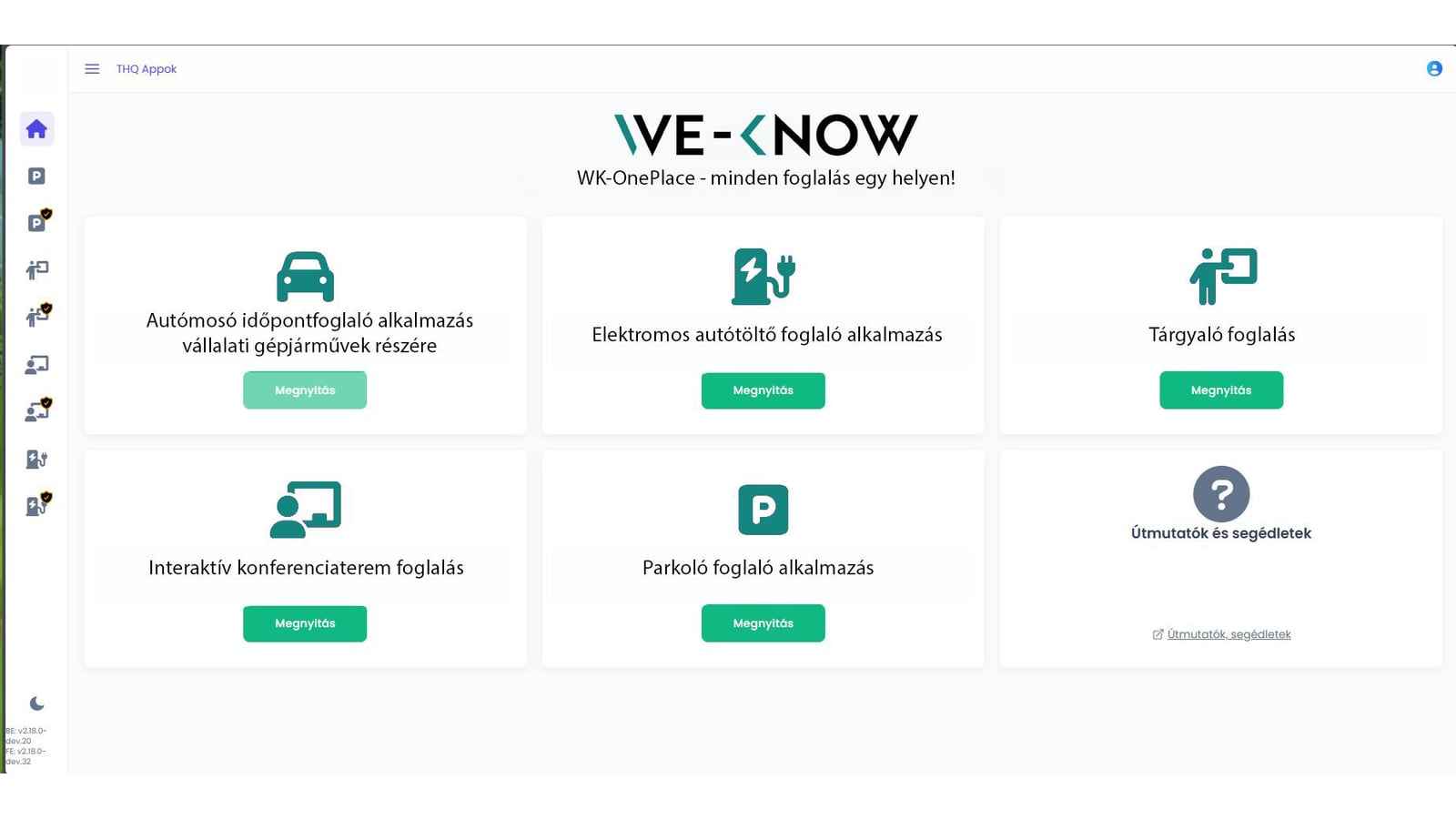 Workspace Manager — moduláris foglalási rendszer